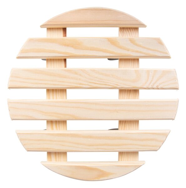 Drewniany kwietnik na kółkach ø 29 cm (wysokość 8 cm) Indoor & Outdoor – Esschert Design