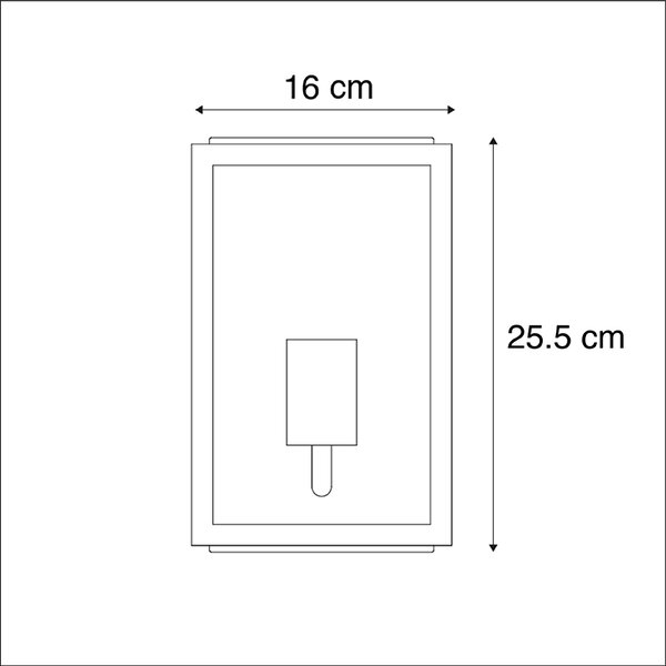 Inteligentna lampa ścienna zewnętrzna czarna 25,5 cm z WiFi A60 IP44 - Rotterdam