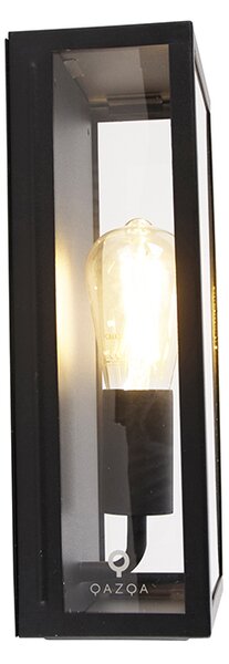 Inteligentna zewnętrzna lampa ścienna czarna z WiFi ST64 IP44 - Rotterdam