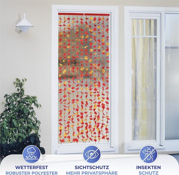 Czerwona zasłona na drzwi 90x190 cm Indian Summer – Maximex