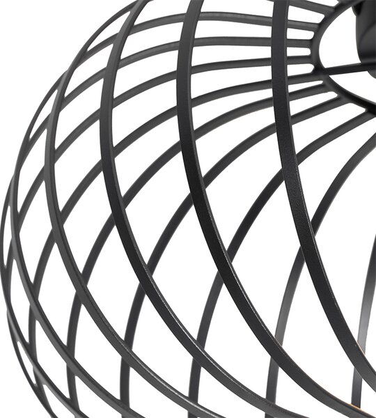 Designerska lampa sufitowa czarna 39 cm - Johanna