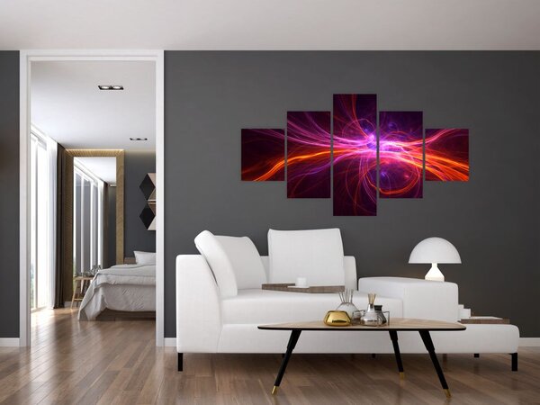 Obraz nowoczesnej abstrakcji (125x70 cm)