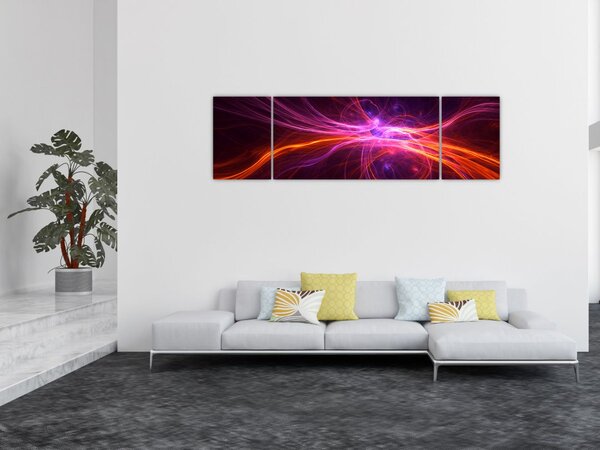 Obraz nowoczesnej abstrakcji (170x50 cm)