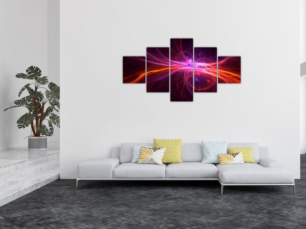 Obraz nowoczesnej abstrakcji (125x70 cm)