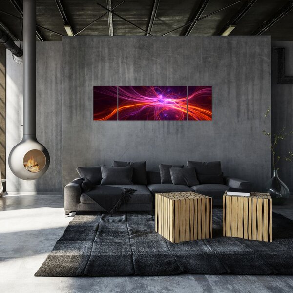 Obraz nowoczesnej abstrakcji (170x50 cm)