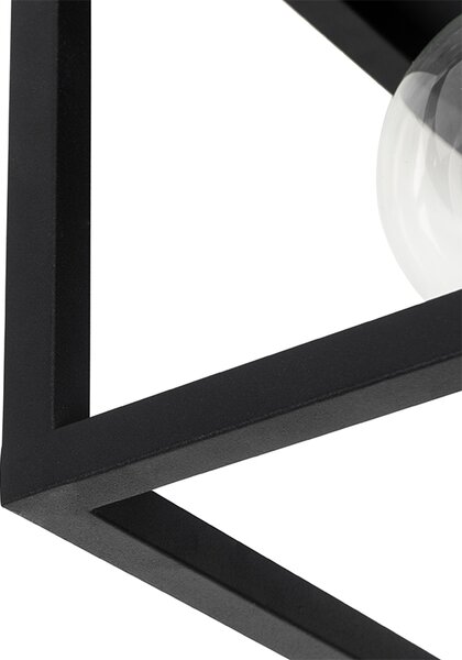 Industrialna lampa sufitowa czarna 40 cm 4-światła - Cage