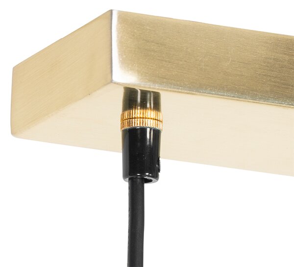 Nowoczesna lampa wisząca mosiężna 5-światłowa - Jeana