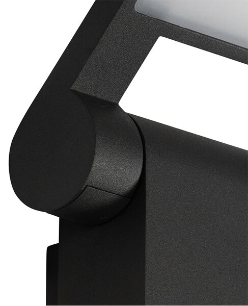 Lampa ścienna zewnętrzna antracytowa z LED IP54 z czujnikiem ruchu - Zane