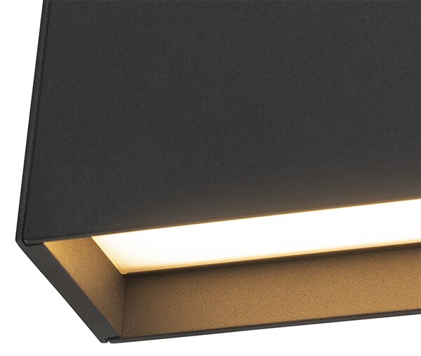 Nowoczesna lampa ścienna antracytowa z LED IP54 - Spector