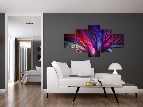 Abstrakcyjny obraz drzewa (125x70 cm)