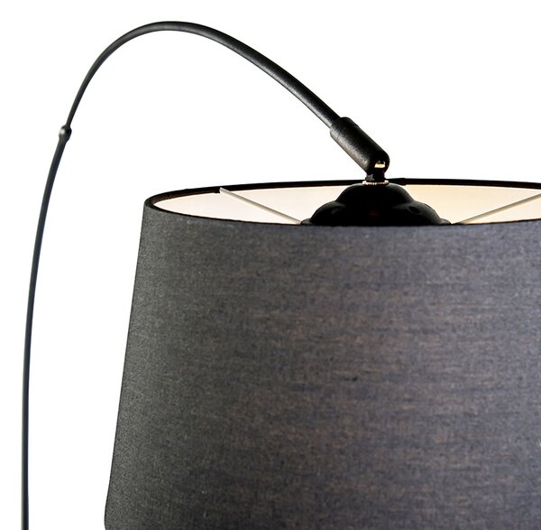 Inteligentna nowoczesna lampa łukowa czarna w tym Wifi A60 - Arc Basic