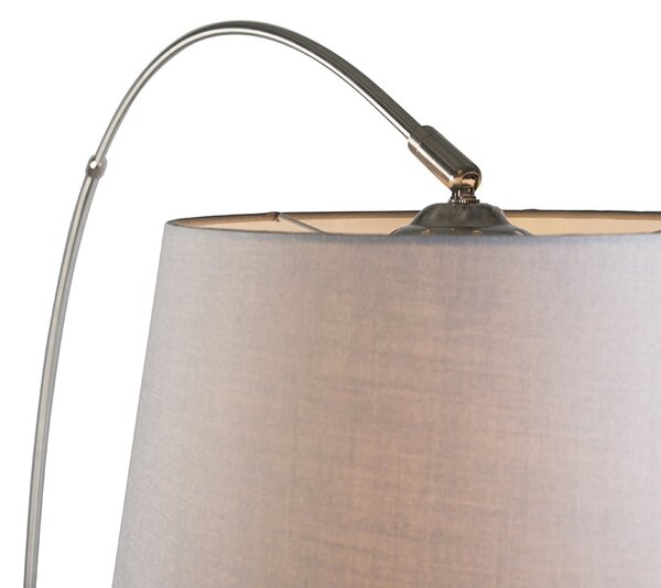 Inteligentna lampa łukowa ze stalowym kloszem szarym w tym WiFi A60 - Arc Basic