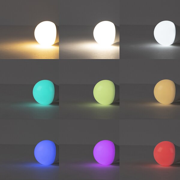 Inteligentna lampa łukowa ze stalowym kloszem szarym w tym WiFi A60 - Arc Basic