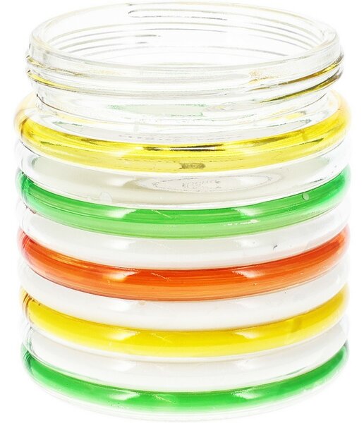 Świeca odstraszająca owady Citronella Stripes, 780 g, 11 x 12 cm, zielony