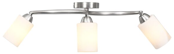Lampa sufitowa z ceramicznymi kloszami na 3 żarówki E14