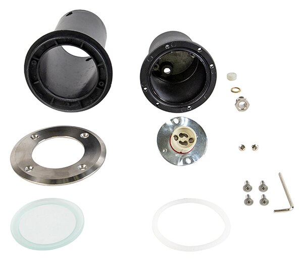 Oświetlenie zewnętrzne do wkopania stalowe 11cm IP67 - Basic Round