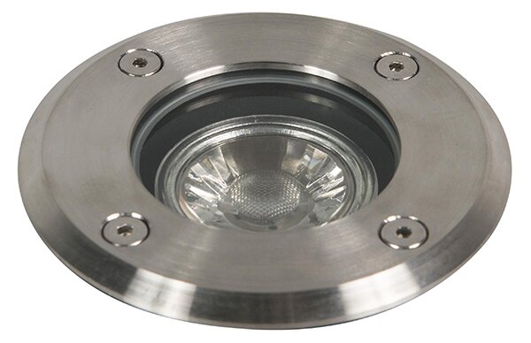 Oświetlenie zewnętrzne do wkopania stalowe 11cm IP67 - Basic Round