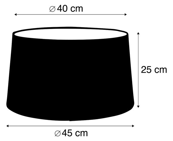 Abażur lniany taupe 45 cm