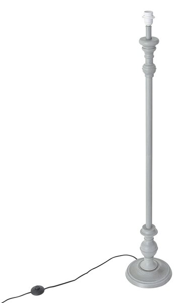 Klasyczna lampa podłogowa szara bez abażuru - Classico