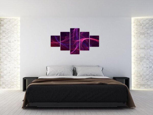 Abstrakcyjny obraz krzywych (125x70 cm)