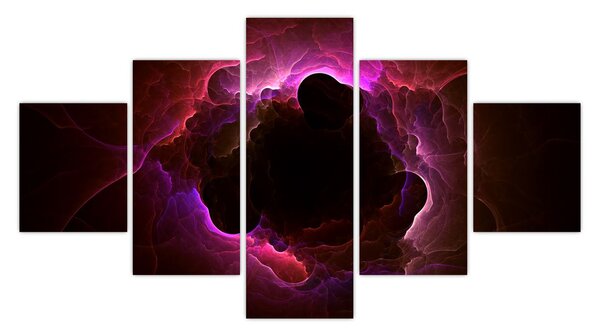 Obraz - abstrakcja chmur (125x70 cm)
