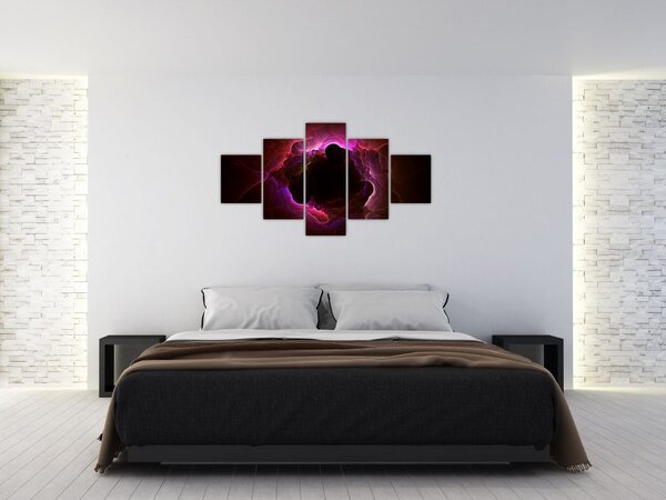 Obraz - abstrakcja chmur (125x70 cm)