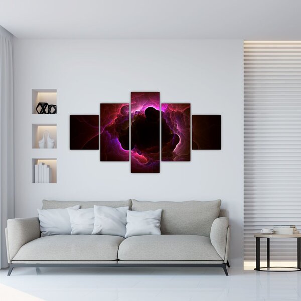 Obraz - abstrakcja chmur (125x70 cm)