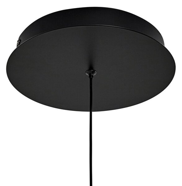 Lampa wisząca Rovan Lucande, możliwość ściemniania, czarny, salon / jadalnia, metal, nowoczesny