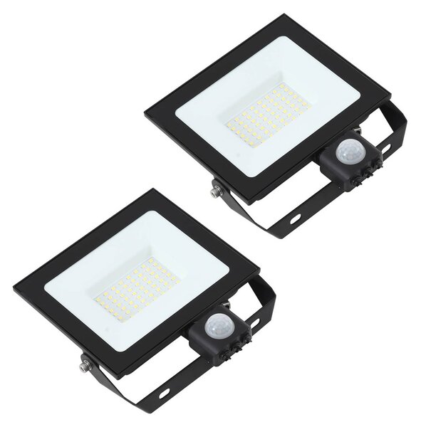 Kinkiet zewnętrzny LED z czujnikiem Maikel PRIOS, czarny, aluminium, nowoczesny