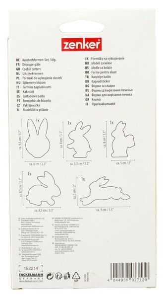 Zestaw 5 wielkanocnych foremek do wykrawania Zenker Easter