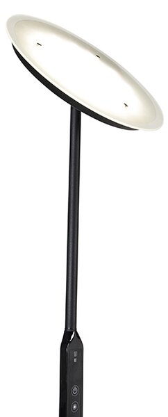 Lampa stojąca czarna w tym LED z pilotem - Bumu