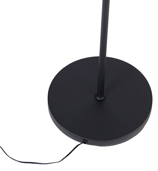 Lampa stojąca czarna w tym LED z pilotem - Bumu