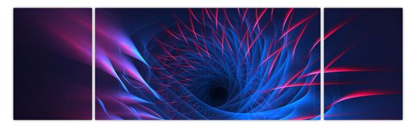Obraz - abstrakcja kwiatu (170x50 cm)