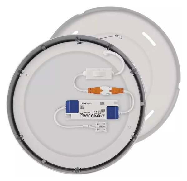 Lampa sufitowa LED w kolorze srebra z połyskiem Nexxo – EMOS
