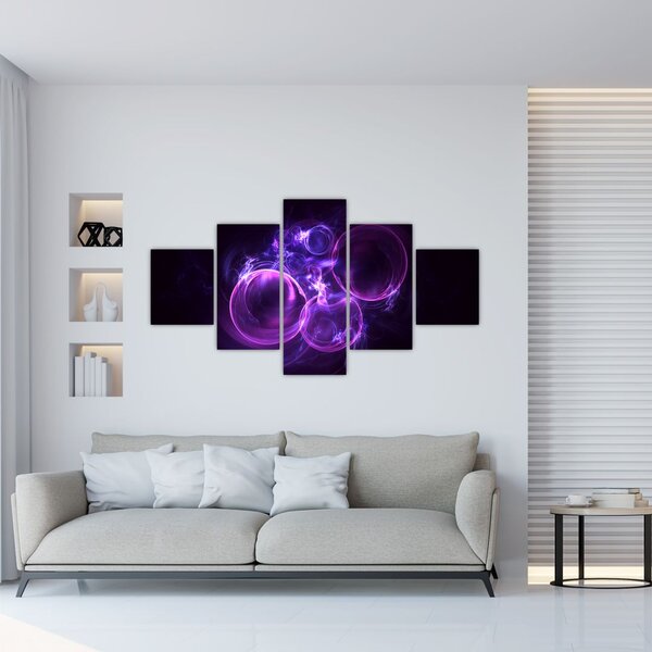 Abstrakcyjny obraz bąbelków (125x70 cm)