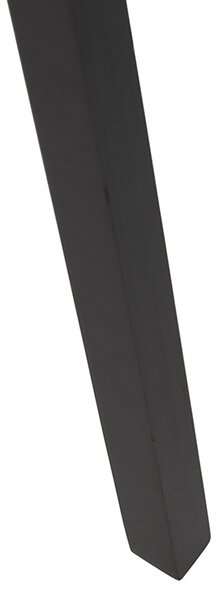 Czarna lampa podłogowa na trójnogu z drewna z czarnym abażurem 50 cm - Puros