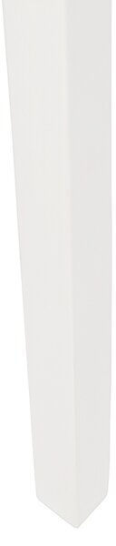 Lampa podłogowa statywowa biała drewno z białym kloszem 50 cm - Puros