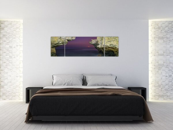 Obraz - klif morski (170x50 cm)