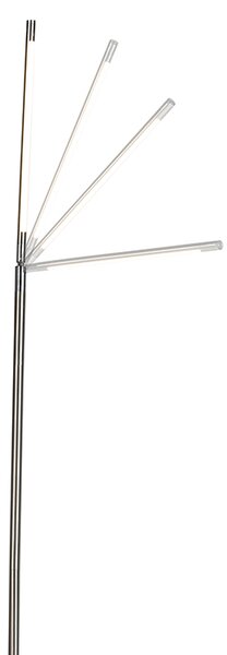 Nowoczesna lampa stojąca ze stali z wbudowanym LED - Berdien