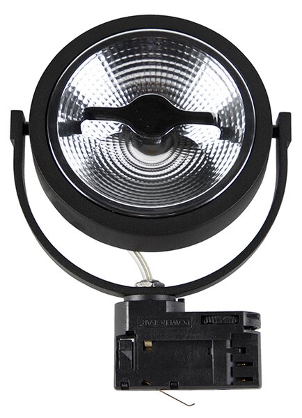 Reflektor szynowy LED 3-fazowy czarny 15W 2700K w komplecie z AR111 - Expert