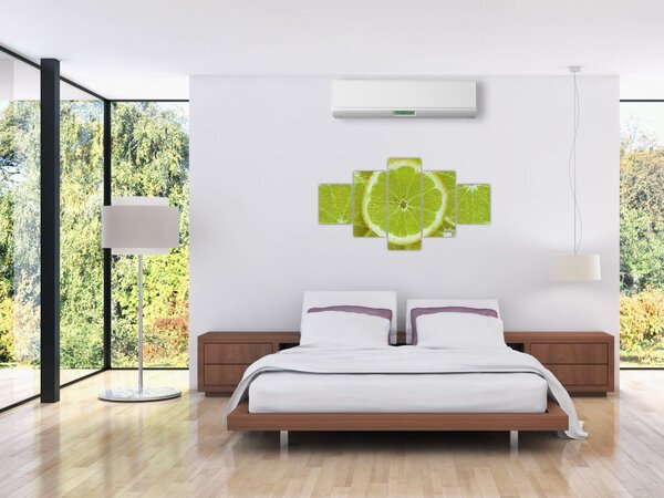 Obraz - pokrojone cytryny (125x70 cm)