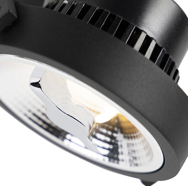 Reflektor szynowy LED 3-fazowy czarny 15W 2700K w komplecie z AR111 - Expert