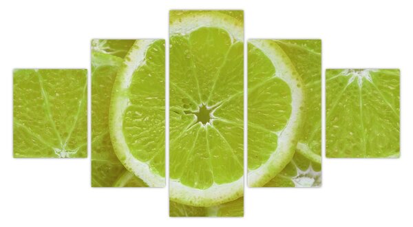 Obraz - pokrojone cytryny (125x70 cm)