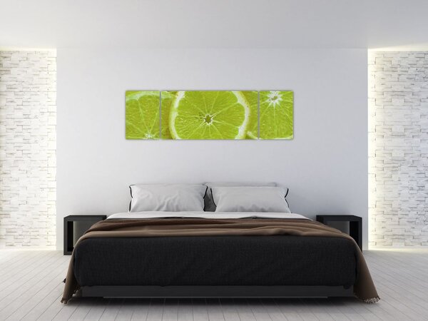 Obraz - pokrojone cytryny (170x50 cm)