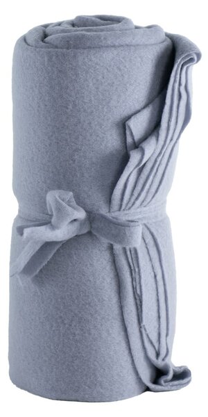 Niebieski polarowy koc 130x160 cm Riso – Tiseco Home Studio