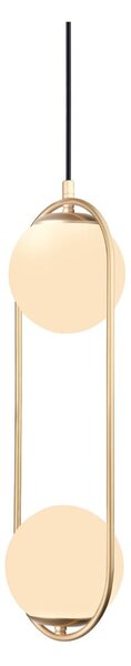 Lampa wisząca w kolorze złota ze szklanym kloszem ø 20 cm Arch – Squid Lighting