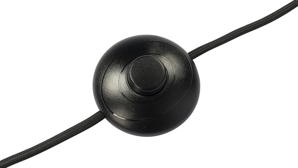Designerska lampa stojąca czarna ze złotem 3-światłowa regulowana - Mesh