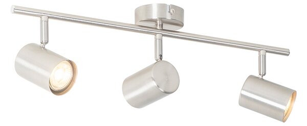 Nowoczesna lampa sufitowa stalowa 3-punktowa regulowana - Jeana