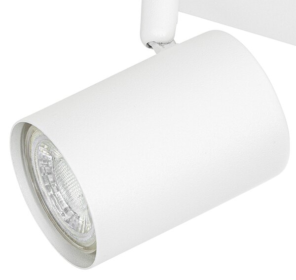 Nowoczesna lampa sufitowa biała 3-punktowa regulowana prostokątna - Jeana