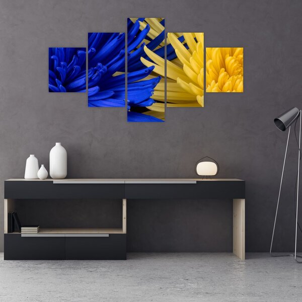 Obraz - szczegóły kwiatów (125x70 cm)